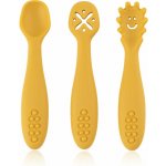 Petite&mars Set silikonových tréninkových lžiček Take&Match 6m+ Intense Ochre – Zboží Dáma