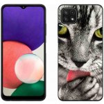 Pouzdro mmCase gelové Samsung Galaxy A22 5G - zelené kočičí oči – Zboží Mobilmania