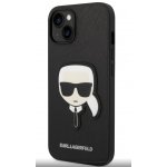 Pouzdro Karl Lagerfeld PU Saffiano Karl Head iPhone 14 černé – Zboží Živě