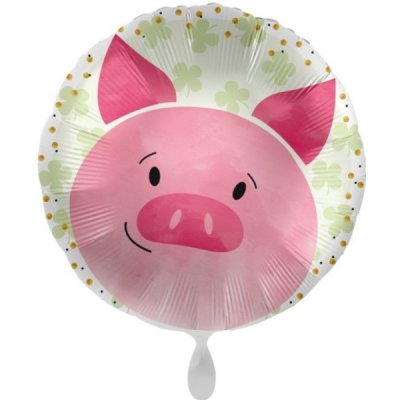Balónek fóliový Prasátko pro štěstí 43 cm – Zboží Mobilmania