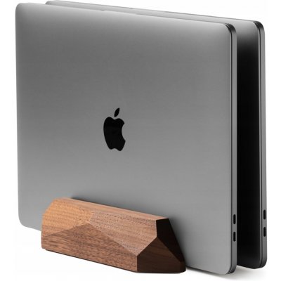 OAKYWOOD Dvojitý Dřevěný Vertikální Stojan Stolík na Notebook Ořech – Zboží Mobilmania