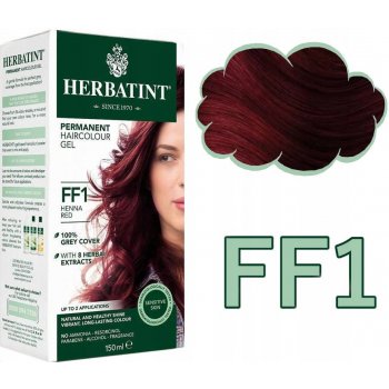 Herbatint permanentní barva na vlasy červená henna FF1 150 ml