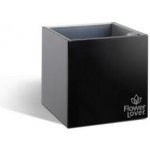 Plastkon FLOWER LOVER cubico 9x9x9 cm černé – Zboží Dáma