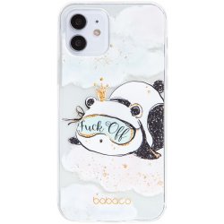 Pouzdro AppleMix BABACO Apple iPhone Xs Max - spokojená panda - gumové