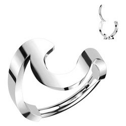 Šperky4U ocelový kruh helix cartilage piercing SG111ST-1208