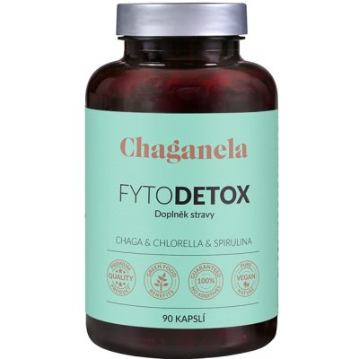 Chaganela FytoDETOX Chaga + Chlorella + Spirulina 90 kapslí – Hledejceny.cz