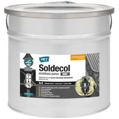 Het Soldecol Kovářská Barva 5L kovově šedá 1999, antracitový sériově vyráběbý odstín – Sleviste.cz