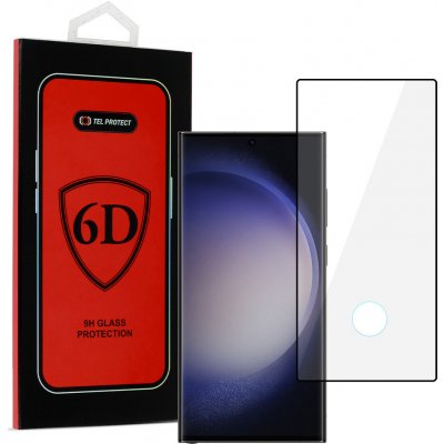 Tel Protect tvrzené sklo Full Glue 6D pro Samsung Galaxy S23 Ultra černé (s otvorem pro skener) 143539 – Zboží Živě