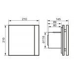 Soler&Palau SILENT 200 DESIGN Silver CZ 3C – Zboží Mobilmania