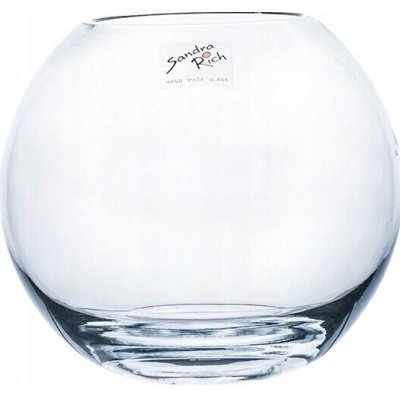 Sandra Rich Globe skleněná váza, výška: 140 mm, průměr: 155 mm – Hledejceny.cz