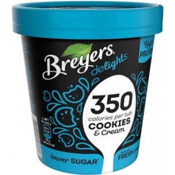 Breyers Delights Cookies & Cream proteinová zmrzlina v kelímku 500 ml