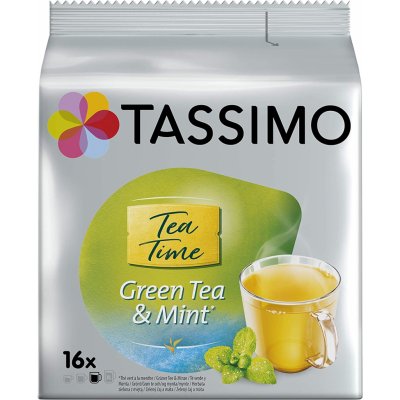 Tassimo Green Tea & Mint Zelený čaj s mátou kapsle 16 ks – Zbozi.Blesk.cz