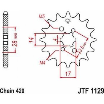 JT Sprockets JTF 1129-14