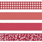 samolepicí papírové pásky Červená 4ks – Sleviste.cz