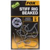 Rybářské háčky FOX EDGES HOOK STIFF RIG BEAKED Micro Barbed vel.4 10ks