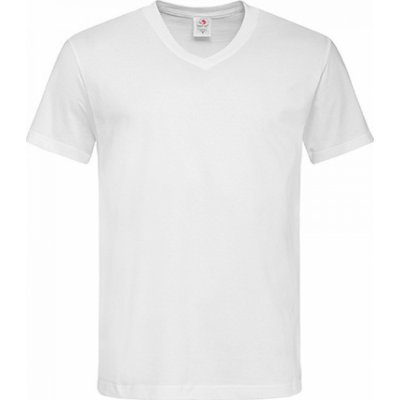 Stedman Pohodlné triko s výstřihem do véčka Bílá S270