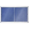 Reklamní vitrína 2x3 Horizontální vitrína s posuvnými dveřmi modrý filc 141 x 101 cm