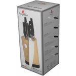 Berlingerhaus Sada nožů se stojanem BAMBOO 6 ks Black Silver Collection BH 3136 – Sleviste.cz