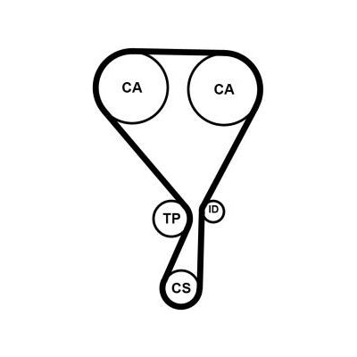 Ozubení, sada rozvodového řemene CONTITECH CT1228K4PRO – Zboží Mobilmania