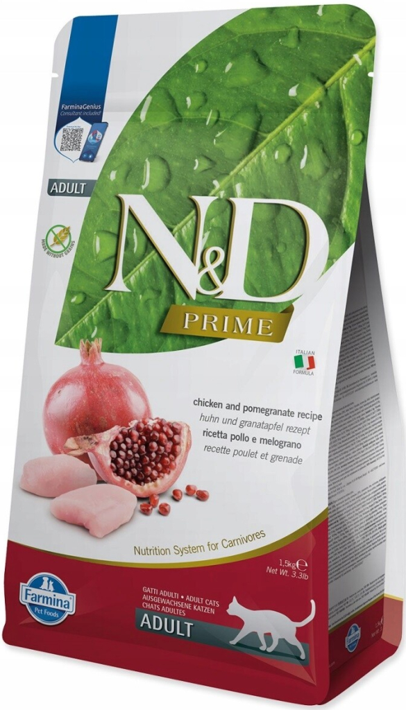 N&D Adult s kuřecím masem a granátovým jablkem bez obilovin 1,5 kg