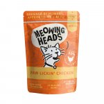 Pet Food (UK) Ltd - WET MEOWING HEADS Paw Lickin’ Chicken kapsička 100g