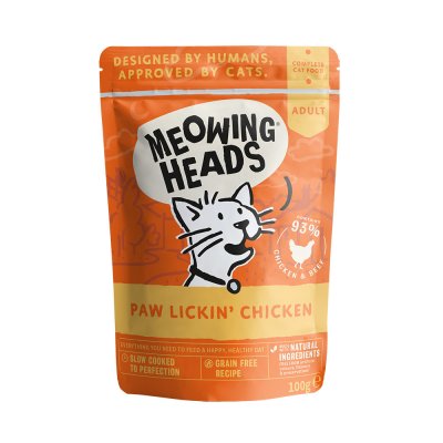 Meowing Heads Paw Lickin’ Chicken 100 g – Zboží Mobilmania