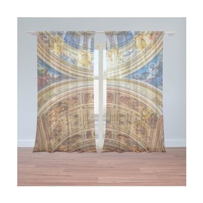 Sablio Záclony Chrám 2: 2ks 150x250cm – Hledejceny.cz
