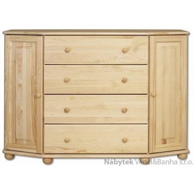 Drewmax prádelník z masivního dřeva borovice KD132 pacyg – Zboží Dáma