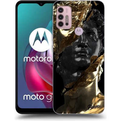 Pouzdro Picasee silikonové Motorola Moto G30 - Black Gold černé – Zboží Mobilmania