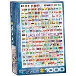 EuroGraphics Vlajky světa 1000 dílků – Hledejceny.cz