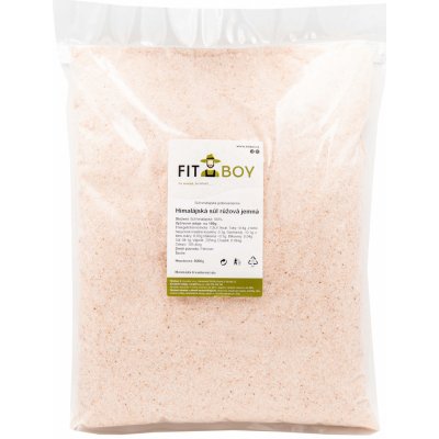 FITBOY Himálajská sůl růžová jemná 5000 g – Zbozi.Blesk.cz