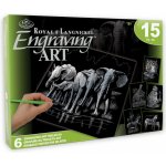 Škrabací obrázky stříbrné Safari – Zboží Dáma