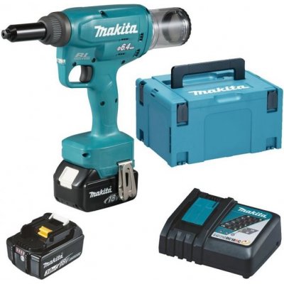 MAKITA DRV150RFJ Aku nýtovačka Li-ion LXT 18V/3,0 Ah, Makpac – Zboží Mobilmania