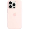 Pouzdro a kryt na mobilní telefon Apple Apple Silikonové s MagSafe iPhone 15 Pro, světle růžové MT1F3ZM/A