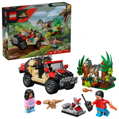 LEGO® Jurassic World 76972 Únik před raptorem v terénním autě – Hledejceny.cz