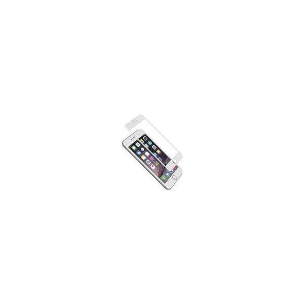 Ochranná fólie pro mobilní telefon CYGNETT 9H Screen Protector se silikonovým okrajem pro Apple iPhone 6 / Průhledné / bílé (CY1731CPTGL)