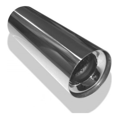 FOX Nerezová koncovka výfuku na zváranie / Typ 11 / okruhlá / rovná / v priemere 100 mm / Dĺžka 300 mm – Zboží Mobilmania