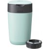 Koš a zásobník na pleny Tommee Tippee Twist & Click Advanced kbelík na pleny včetně kazety s antibakteriální fólií z udržitelných zdrojů Green v zelené barvě.