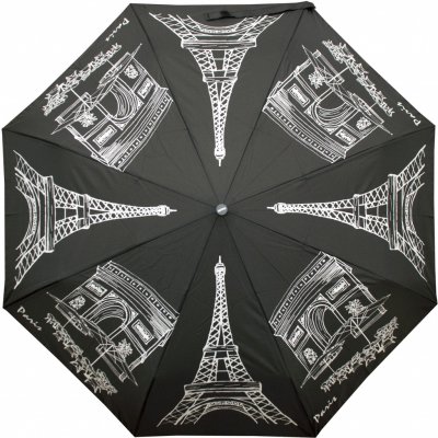 Doppler Mini Fiber Paris skládací deštník černá – Zboží Mobilmania