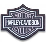 Moto nášivka Harley Davidson Bar and Shield BW 10cm x 8cm – Zboží Mobilmania