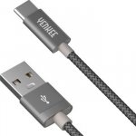 Yenkee YCU 302 GY USB A 2.0/USB-C, 2m, šedý