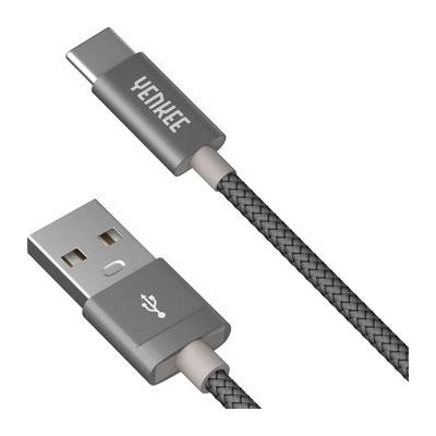 Yenkee YCU 302 GY USB A 2.0/USB-C, 2m, šedý – Zboží Mobilmania