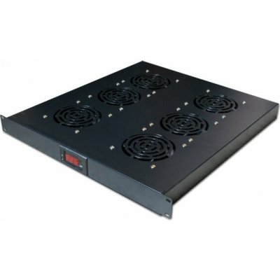 Ventilační jednotka XtendLan SFAN1U6T-B-EK XtendLan Ventilace do 1U pozice, termostat, 6 ventilátorů, hloubka 500mm EK SFAN1U6T-B-EK – Sleviste.cz