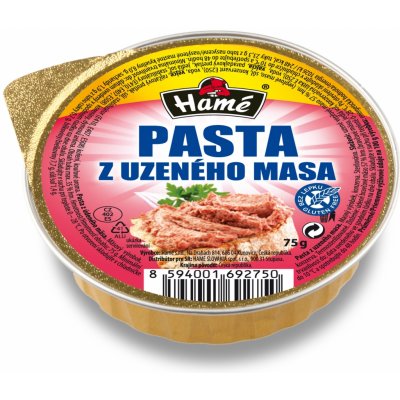 Hamé Pasta z uzeného masa, paštika 75g – Zboží Dáma