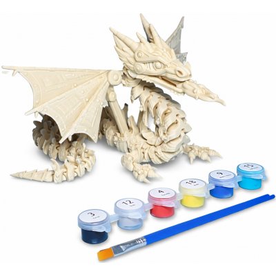 Veselý Tučňák Drak Mechanický s křídly Kreativní sada 3D omalovánky – Hledejceny.cz