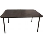 Garden Line Zahradní stůl LOLA 140x80 cm hnědý – Hledejceny.cz