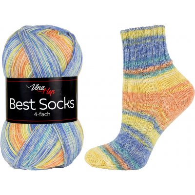 Vlna-hep Příze Best socks 4-fach - ponožková - vlna Best socks: 7340