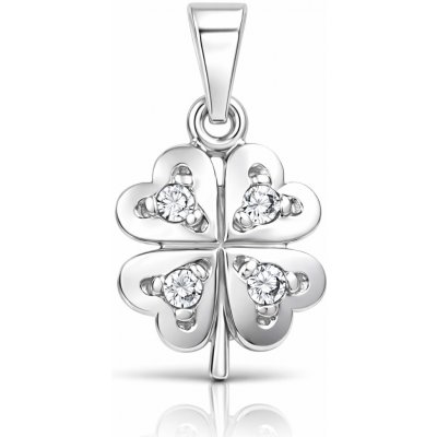 Soliter Přívěsek Čtyřlístek z bílého zlata 249 001 00371 07 – Zboží Mobilmania