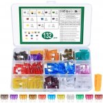 132 ks Standardní automobilové pojistky, mini automobilové pojistky, ploché pojistky pro osobní – Sleviste.cz