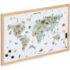 Tabule Zeller Magnetická psací tabule mapa světa 60 x 40 cm